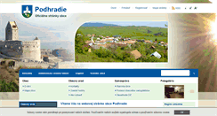 Desktop Screenshot of obecpodhradie.sk